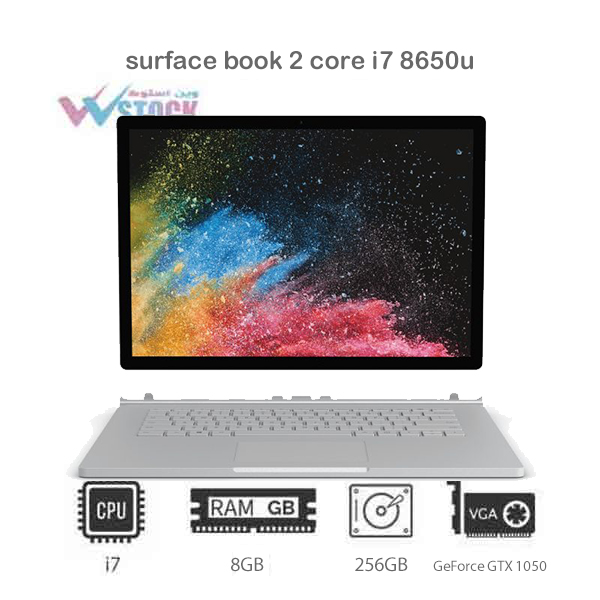 سرفیس استوک بوک 2 مدل 13.5 اینچ Core i7-8650U